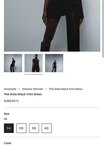 Awave a Wave Studio Mini Siyah Elbise - Görsel 5