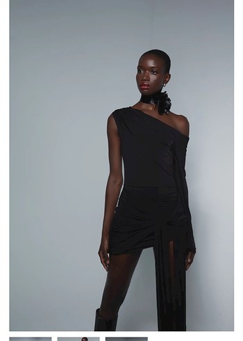 Awave a Wave Studio Mini Siyah Elbise - Görsel 6