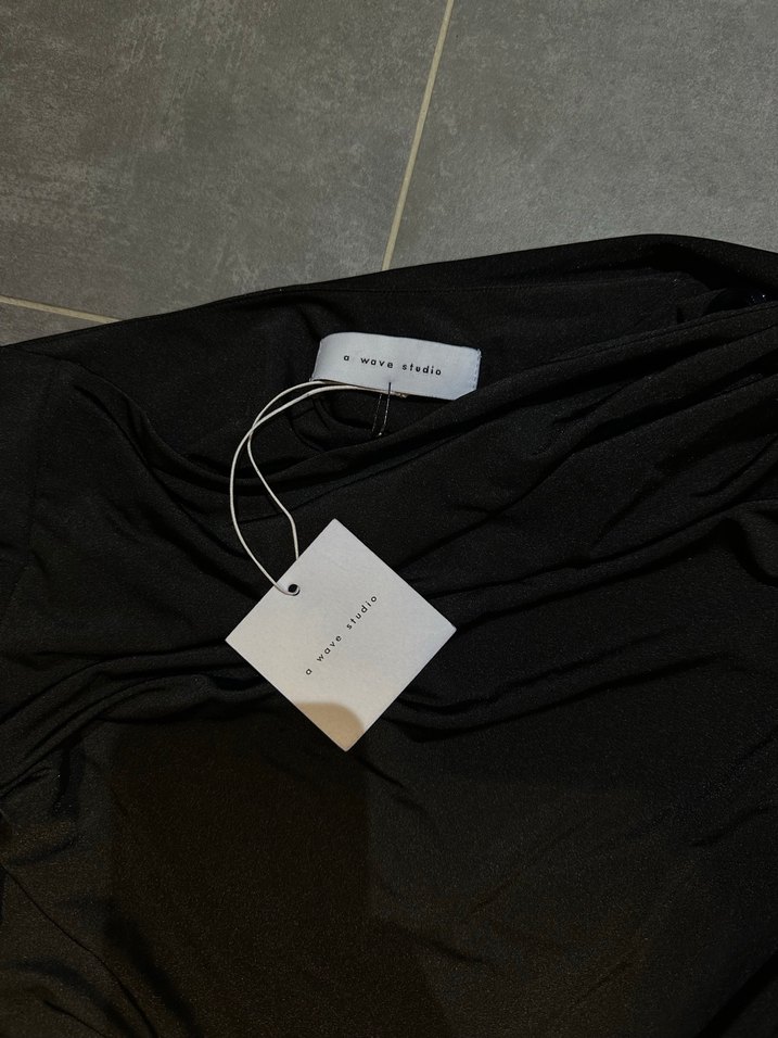 Awave a Wave Studio Mini Siyah Elbise - Görsel 3