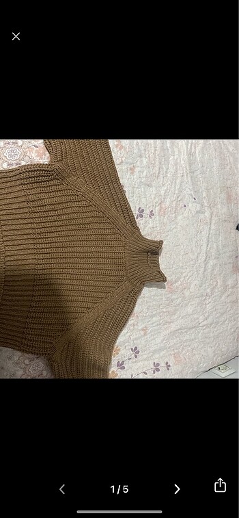 H&M Boğazlı Örme Kazak