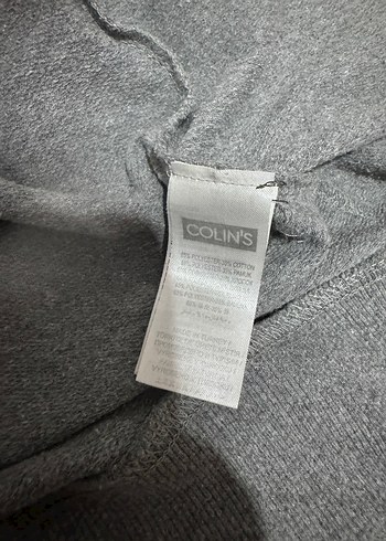 Gri Kapüşonlu Fermuarlı Kadın Sweatshirt - Görsel 4