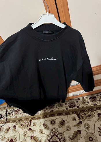 Kadın siyah Süet Uzun Kollu Sweatshirt - Görsel 2