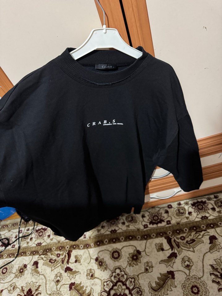 Kadın siyah Süet Uzun Kollu Sweatshirt - Görsel 2
