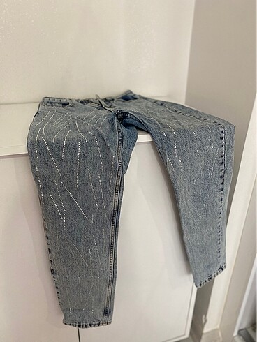 36 Beden zara model taşlı jean