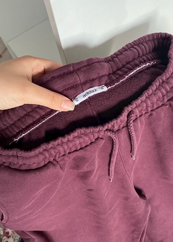 Bordo Kadın Salaş Midi Eşofman Altı - Görsel 2