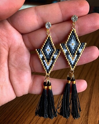 Quilling miyuki küpe