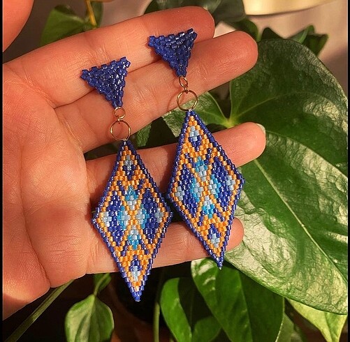 quilling miyuki küpe