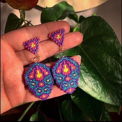 quilling miyuki küpe