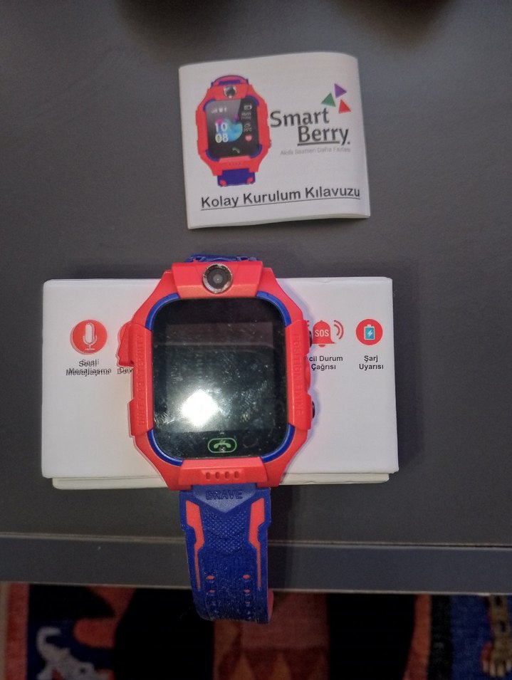 Smart Berry Akıllı Saat Bordo - Görsel 3