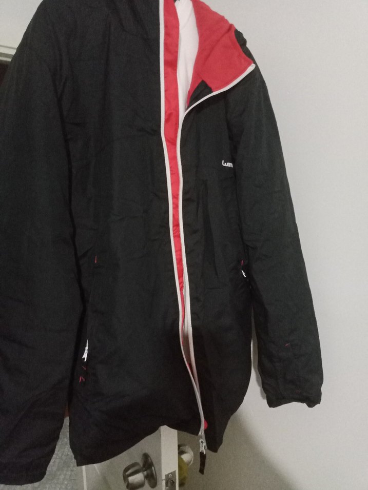 erkek Siyah Fermuarlı yağmurluk - Görsel 2