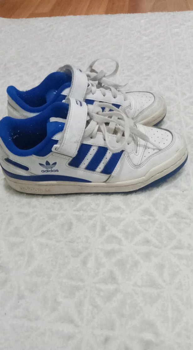 Beyaz ve Mavi  Spor Ayakkabı - Görsel 3