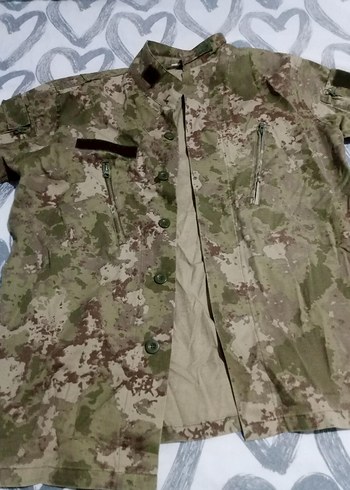 Erkek Kamuflaj Kollu Gömlek - Görsel 2