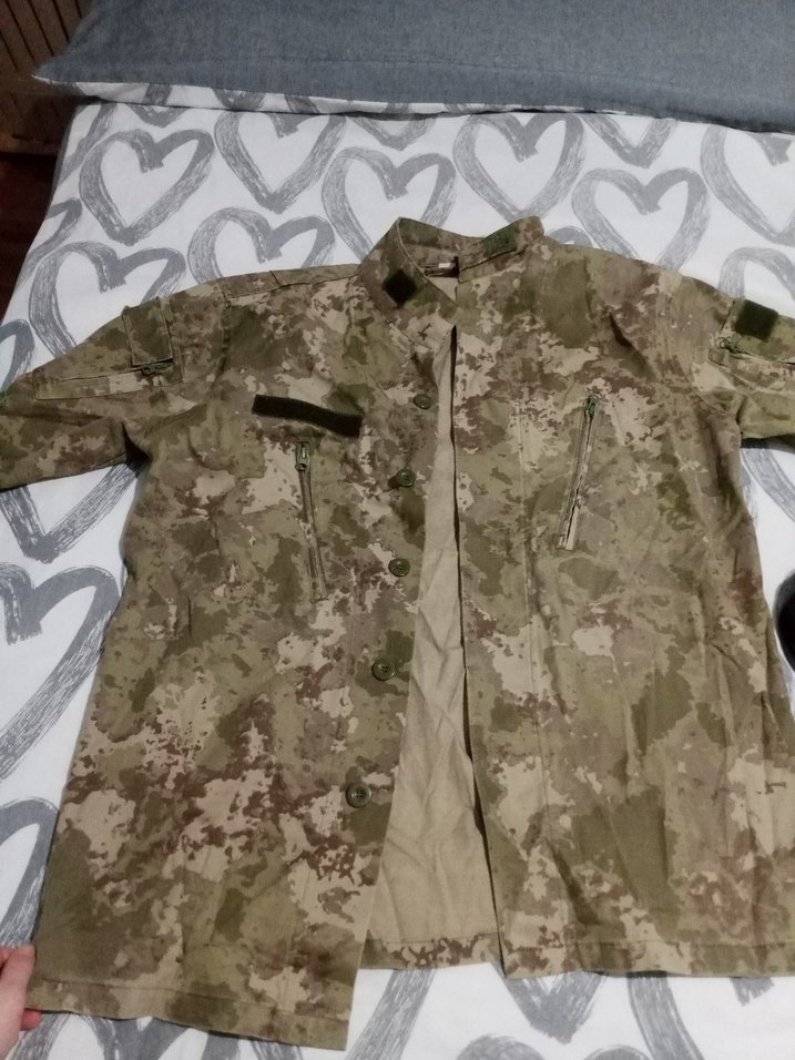 Erkek Kamuflaj Kollu Gömlek - Görsel 3