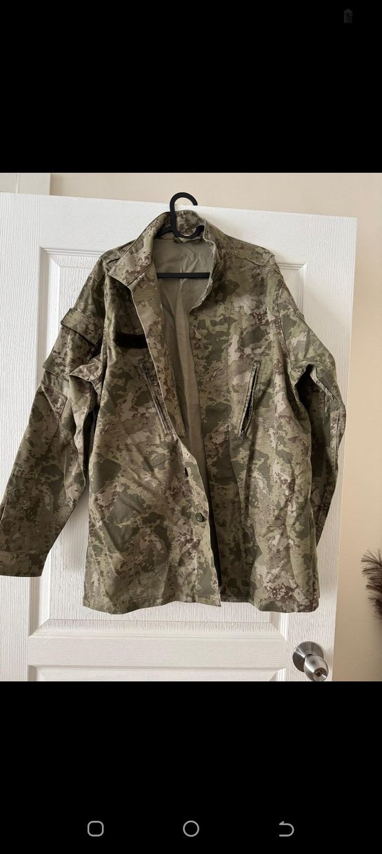 Kamuflaj Desenli Erkek Midi Ceket - Görsel 2