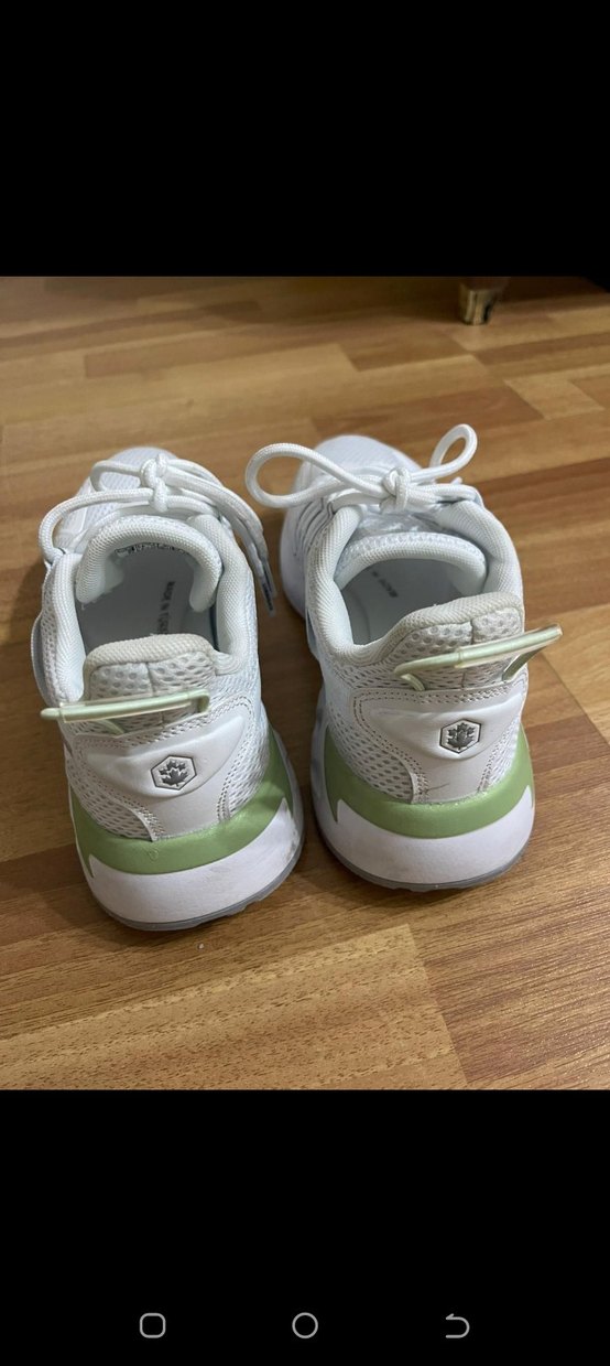 Beyaz Bağcıklı Kadın Spor Ayakkabı - Görsel 3