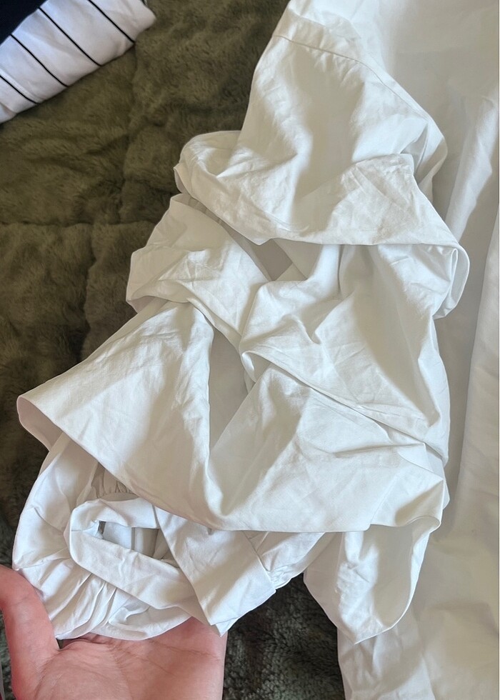 Zara balon kol gömlek - Görsel 2