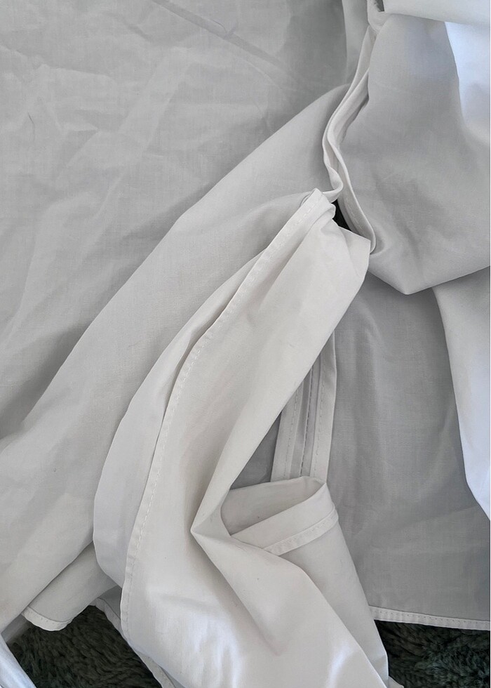 Zara balon kol gömlek - Görsel 3