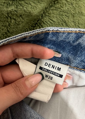 Gri Mavi Kemerli Boyfriend Denim Pantolon - Görsel 4