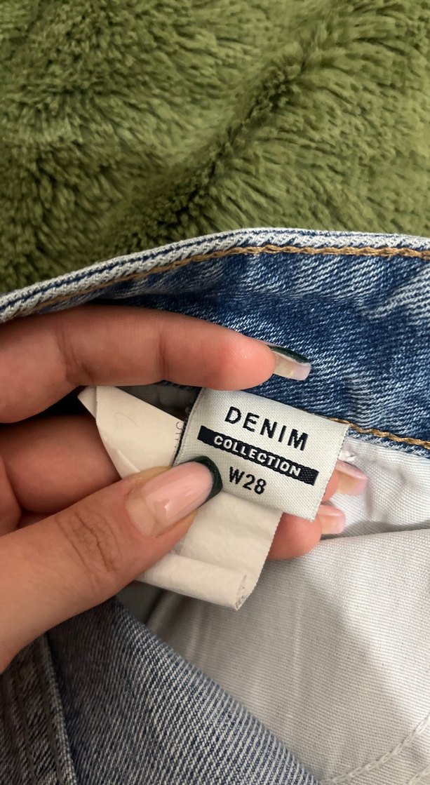 Gri Mavi Kemerli Boyfriend Denim Pantolon - Görsel 4