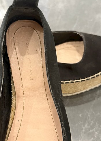 Zara Siyah Dolgu Topuklu Kadın Espadril - Görsel 3