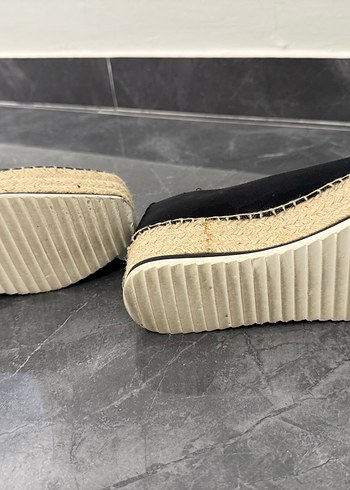 Zara Siyah Dolgu Topuklu Kadın Espadril - Görsel 4