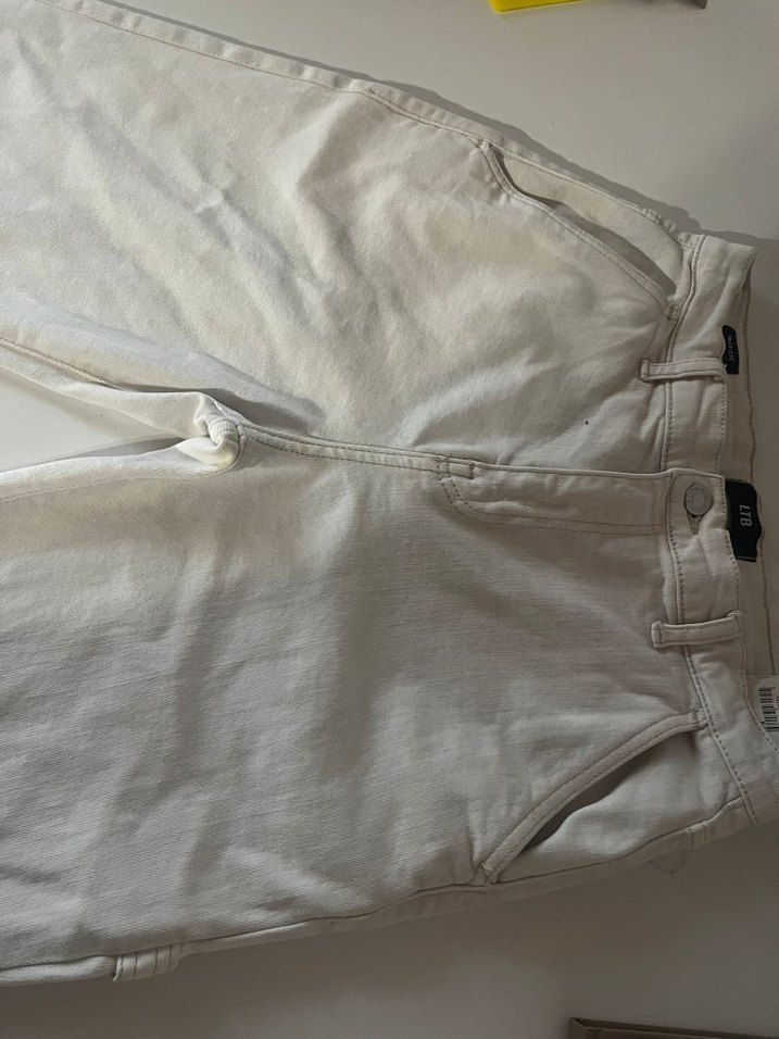 LTB KADIN BEYAZ KOT PANTOLON - Görsel 4