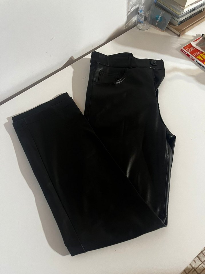 ltb kadin siyah deri pantolon - Görsel 4