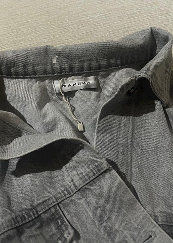 manuka kolsuz gri kot yelek - Görsel 2