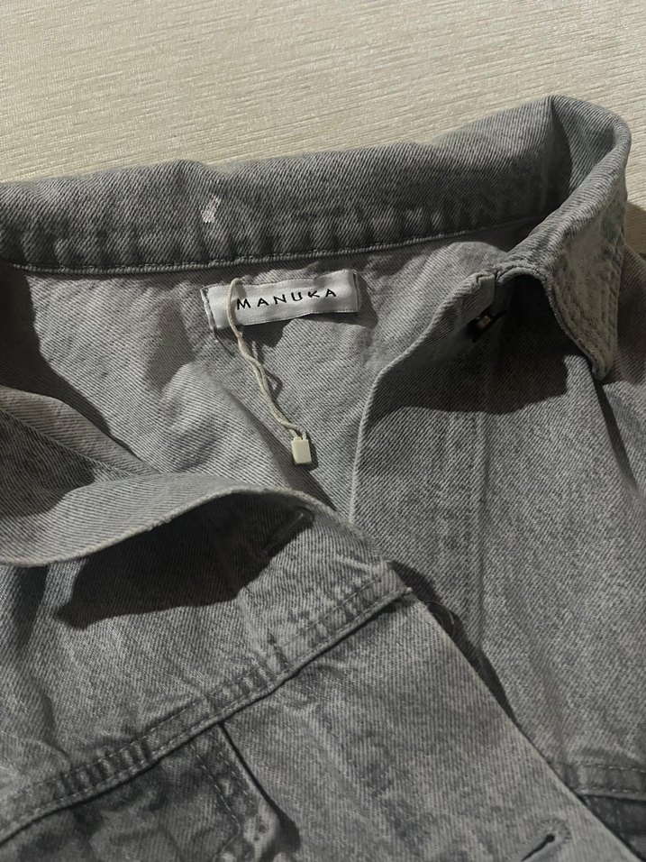 manuka kolsuz gri kot yelek - Görsel 2