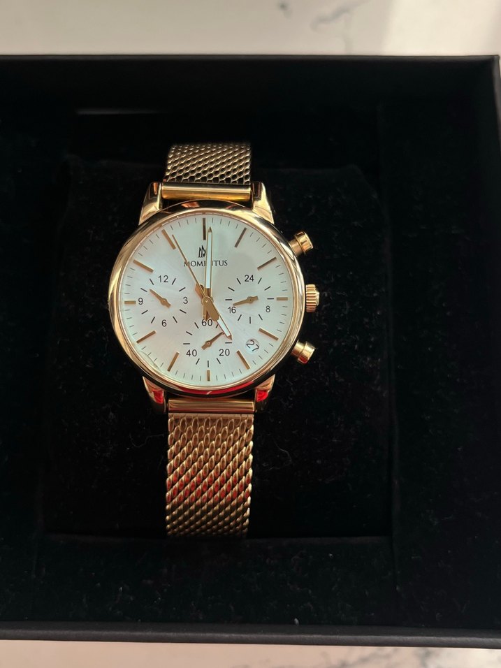 Momentus Marka Klasik Altın Renk Kadın Kol Saati - Görsel 2