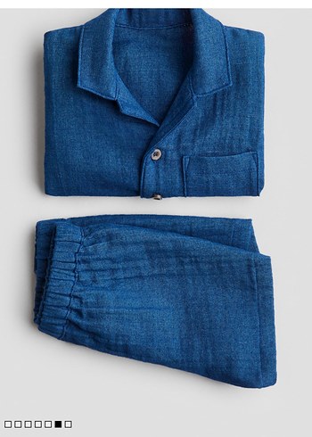 6 Ay Beden mavi Renk H&M Erkek Bebek Lacivert 2 Parça Şortlu Set