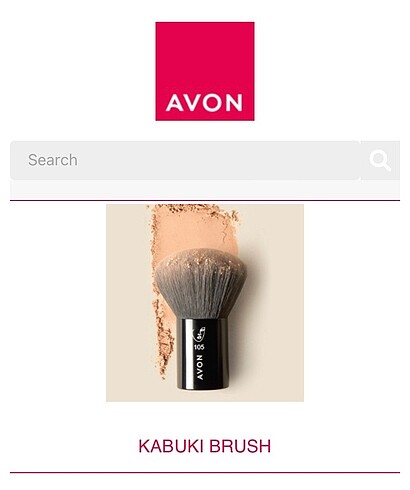 Beden Avon pudra fırcası