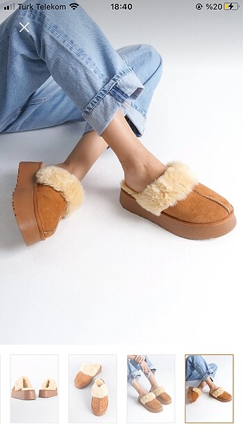 37 Beden ugg funkette muadil peluş terlik