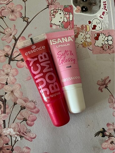 essence lip gloss & isana