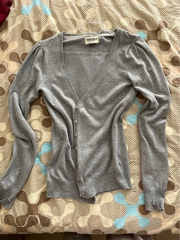 bershka clean girl gri hırka