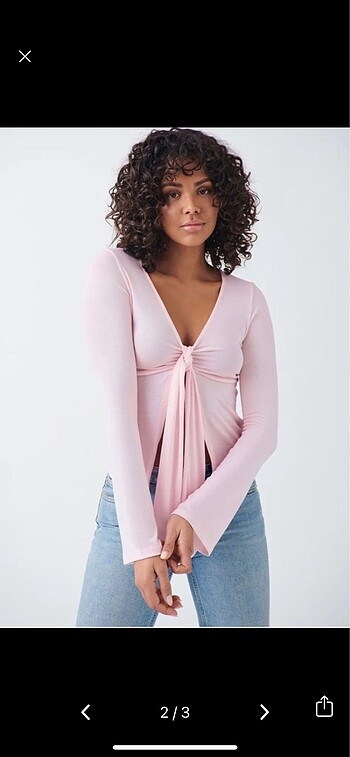 Mango ginatricot pembe bluz bolero