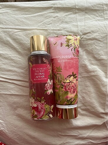victoria secret floral affair set