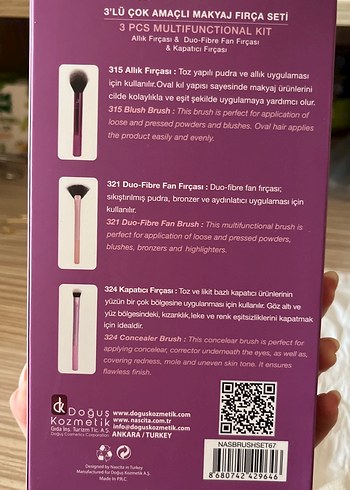 nascita pro makyaj fırçası seti - Görsel 7