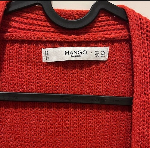 Mango Mango Uzun Turuncu Hırka