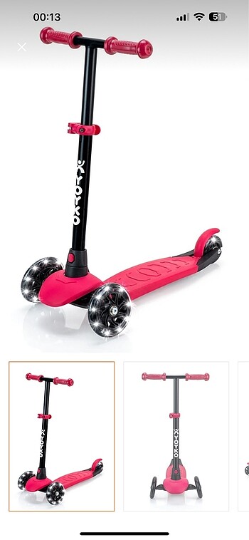 Beden pembe Renk YOYKO MARKA SCOOTER