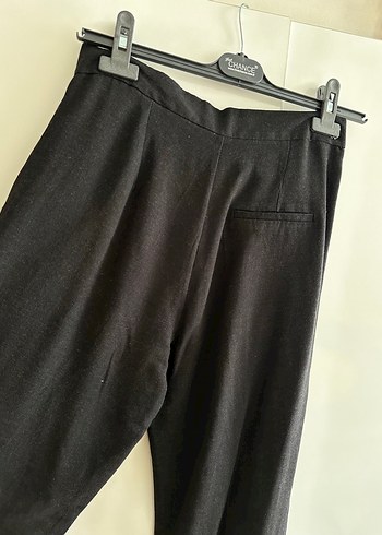 xs Beden Siyah Keten Palazzo Pantolon