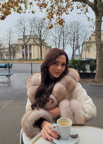 Alcantara krem beyaz kahve kürk orijinal - Görsel 2