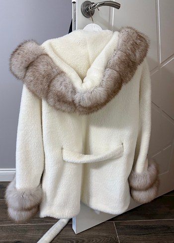 Alcantara krem beyaz kahve kürk orijinal - Görsel 8