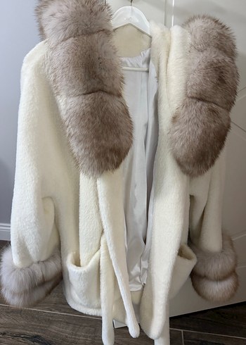 Alcantara krem beyaz kahve kürk orijinal - Görsel 5