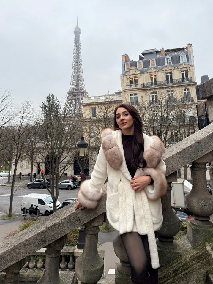 Alcantara krem beyaz kahve kürk orijinal - Görsel 3