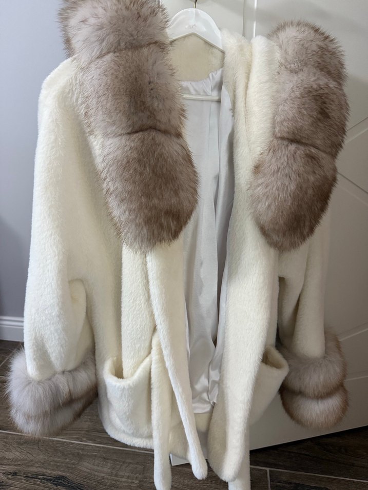 Alcantara krem beyaz kahve kürk orijinal - Görsel 5