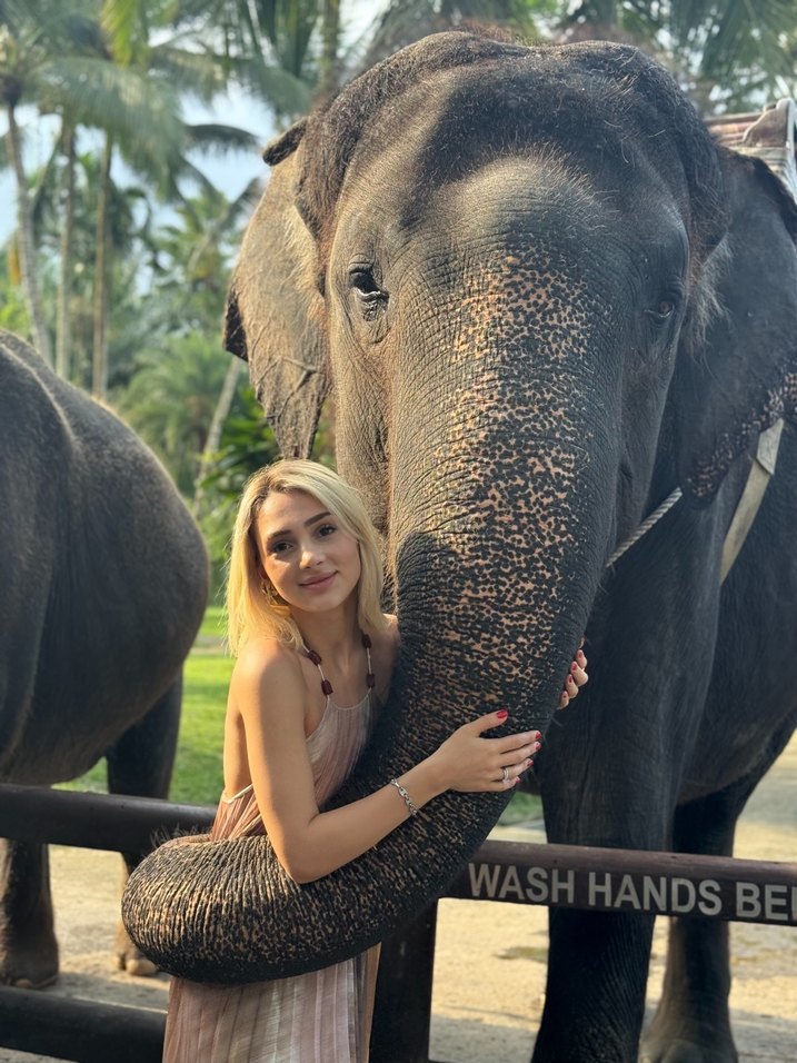 Renkli İpek Görünümlü Bağlamalı Uzun Elbise - Görsel 3