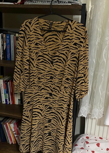 Zebra Desenli Uzun Kollu Tunik