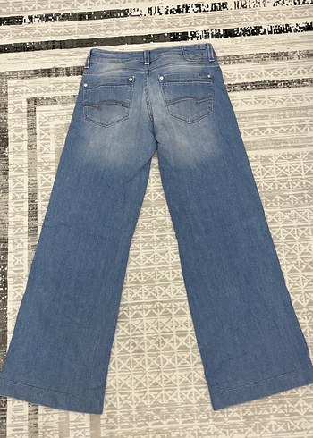 Mavi Jeans Kadın Mavi Geniş Paça Midi Kot Pantolon