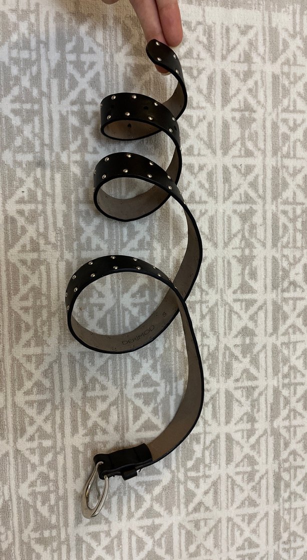 Siyah Deri Kadın Kemer - Görsel 3